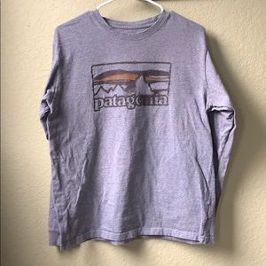 Grey Long Sleeve Patagonia T-Shirt